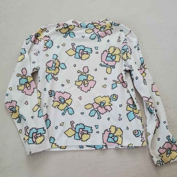 Vintage “Hart St.”Geometric Art Floral Design Kids Long Sleeve Tee, Size 10/12 - Picture 10 of 10